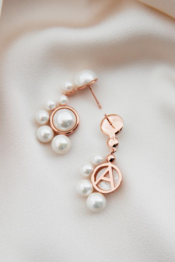 Amélie George Matilda Earrings - Rose Gold