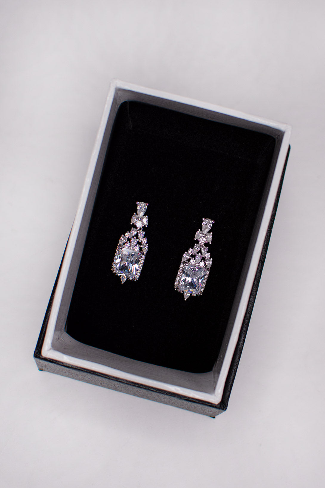 Windsor Bridal Lena Earrings, Silver