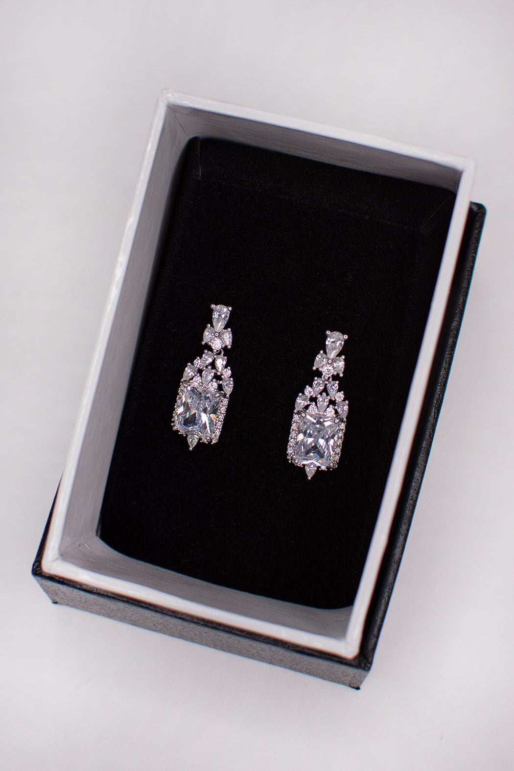 Windsor Bridal Lena Earrings, Silver
