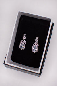 Windsor Bridal Lena Earrings, Silver