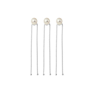 Amélie George Freshwater Pearl Pins, Silver