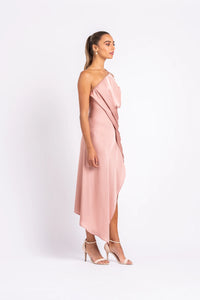 One Fell Swoop Harlequin Dress, Dusty Rose