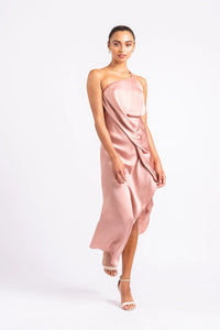 One Fell Swoop Harlequin Dress, Dusty Rose