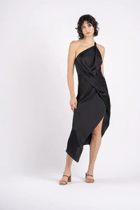 One Fell Swoop Harlequin Dress, Black Air